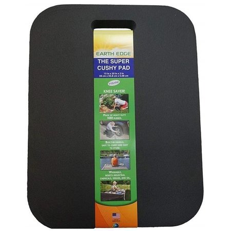 EARTH EDGE Earth Edge EE000926-5 20 x 15 x 2 in. Super Cushy Pad - Black EE000926-5